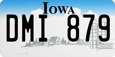 IA license plate DMI879