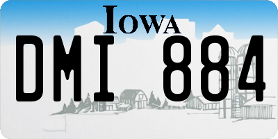 IA license plate DMI884