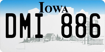 IA license plate DMI886