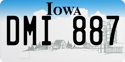 IA license plate DMI887