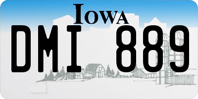 IA license plate DMI889
