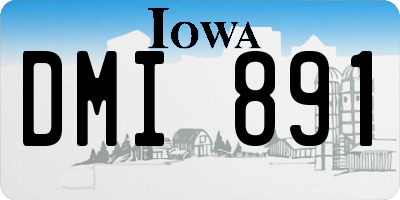 IA license plate DMI891