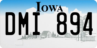 IA license plate DMI894