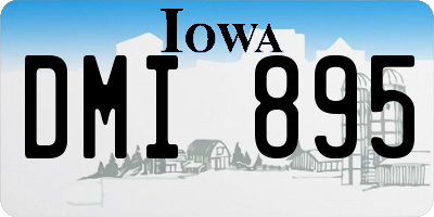 IA license plate DMI895