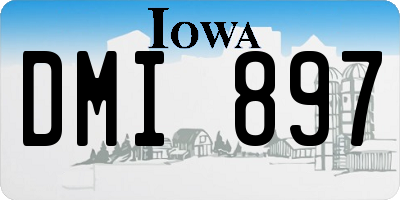 IA license plate DMI897