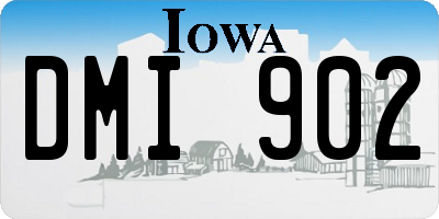 IA license plate DMI902