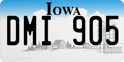 IA license plate DMI905