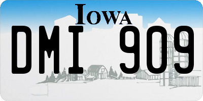 IA license plate DMI909