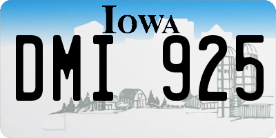IA license plate DMI925