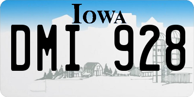 IA license plate DMI928