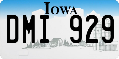 IA license plate DMI929