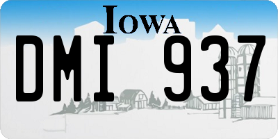 IA license plate DMI937