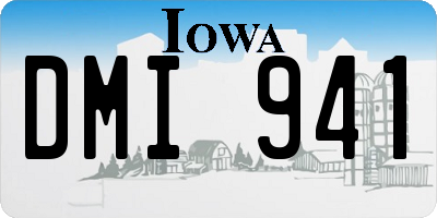 IA license plate DMI941