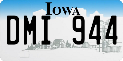 IA license plate DMI944