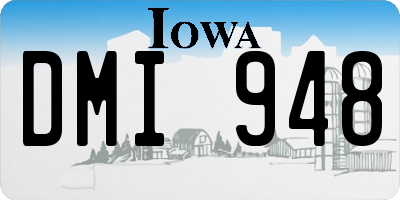 IA license plate DMI948