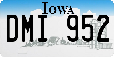 IA license plate DMI952