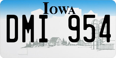 IA license plate DMI954