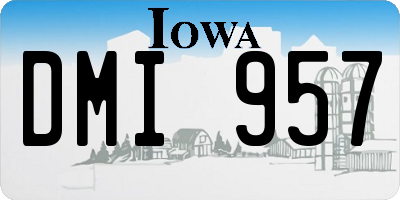 IA license plate DMI957