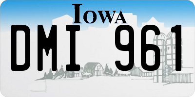 IA license plate DMI961