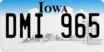IA license plate DMI965