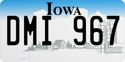 IA license plate DMI967