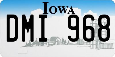 IA license plate DMI968