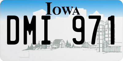 IA license plate DMI971