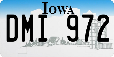 IA license plate DMI972