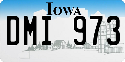 IA license plate DMI973