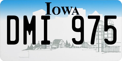 IA license plate DMI975