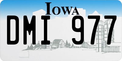 IA license plate DMI977