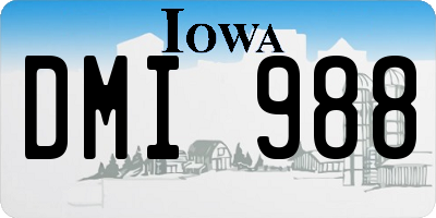 IA license plate DMI988