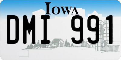 IA license plate DMI991
