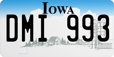 IA license plate DMI993