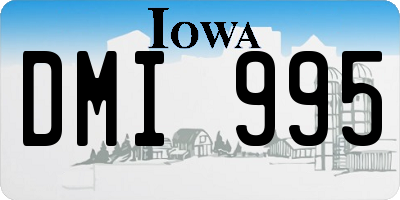 IA license plate DMI995