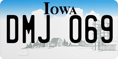 IA license plate DMJ069