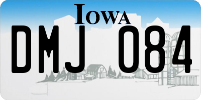 IA license plate DMJ084