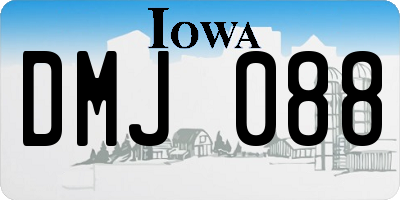 IA license plate DMJ088