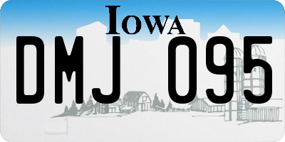 IA license plate DMJ095