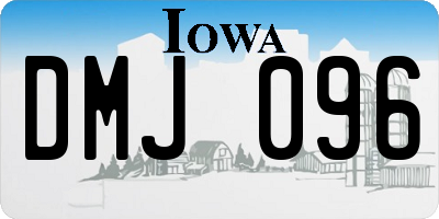 IA license plate DMJ096