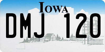 IA license plate DMJ120