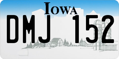 IA license plate DMJ152