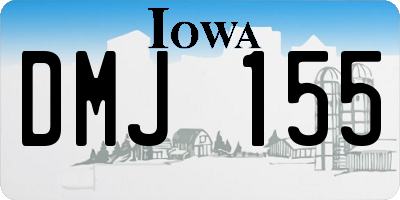 IA license plate DMJ155