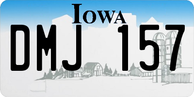 IA license plate DMJ157