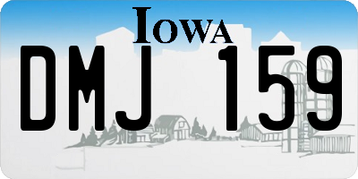 IA license plate DMJ159