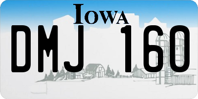 IA license plate DMJ160