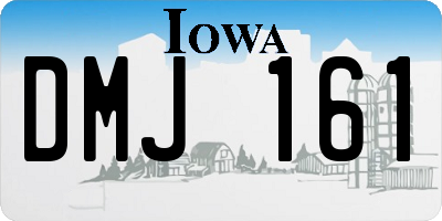 IA license plate DMJ161
