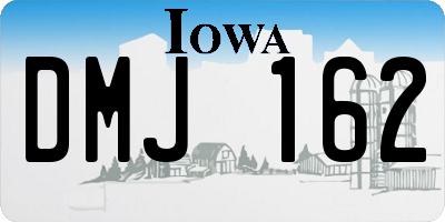IA license plate DMJ162