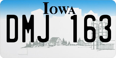IA license plate DMJ163