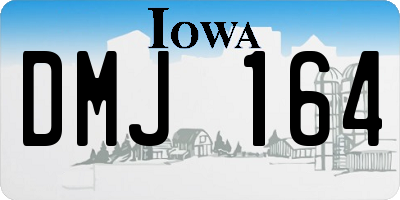 IA license plate DMJ164